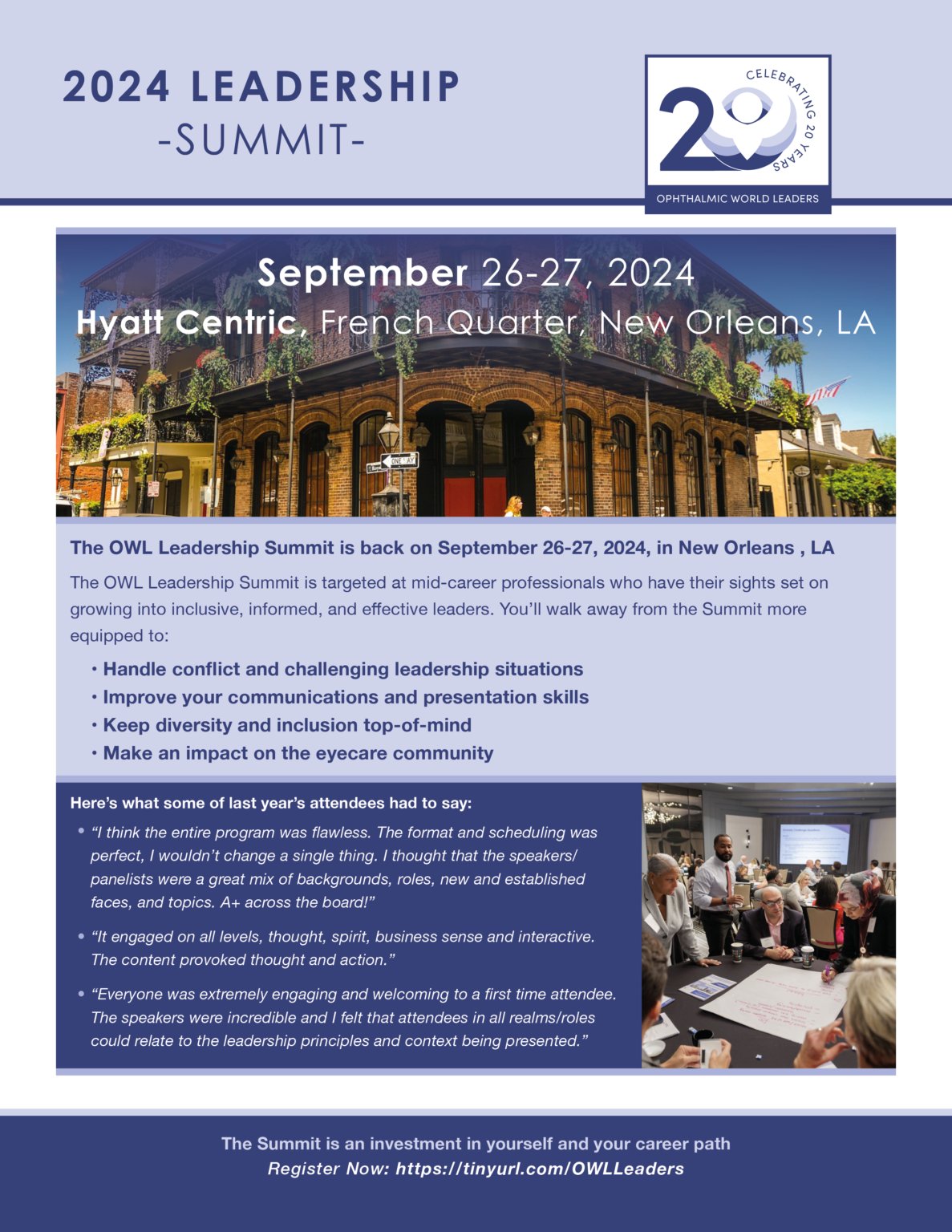 Leadership Summit Event Flyer
