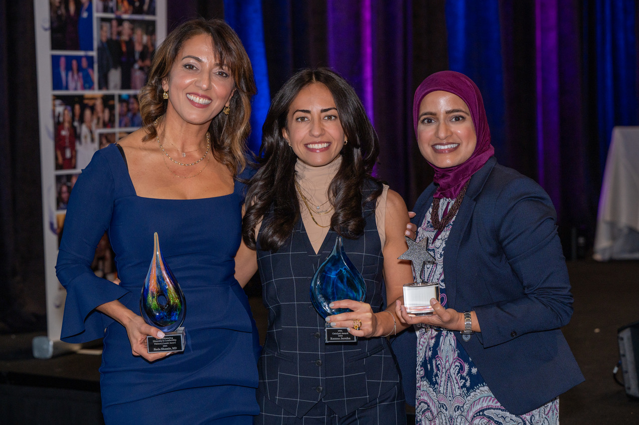 Neda Shamie, MD, Visionary Leader, Ranna Jaraha, Catalyst and Zaiba Malik, MD, Rising Star