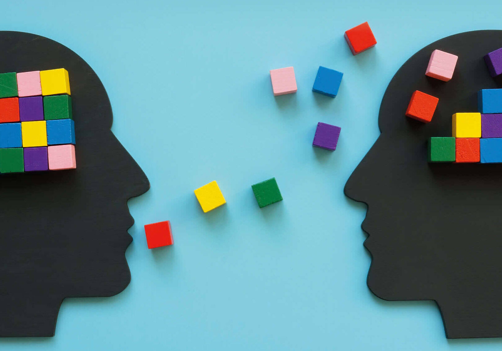 2025 Nov Virtual Mentorship Matters - Image depicts silhouettes and "blocks" of knowledge flowing from one person to another